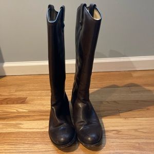 Dark brown Frye boots